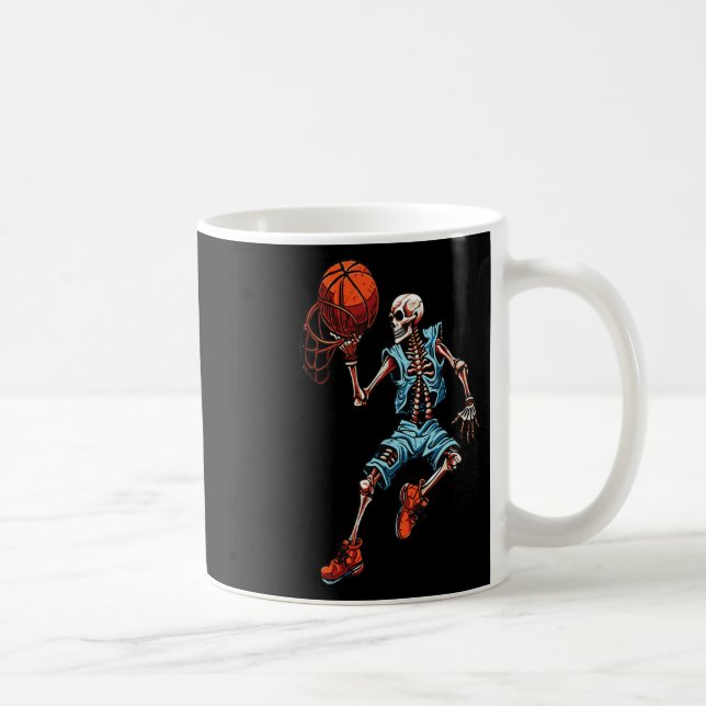 Skeleton Halloween Spooky Dunking Skull-Kostüm Kaffeetasse (Rechts)