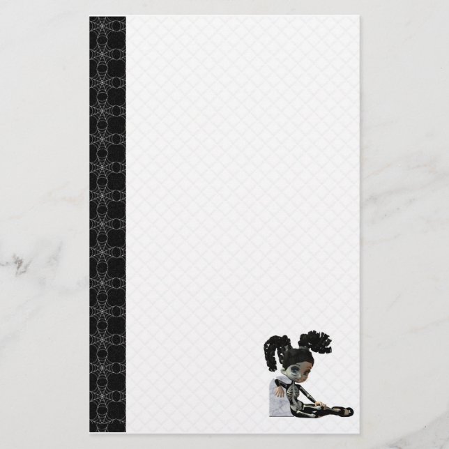 Skeleton Halloween stationär Briefpapier (Vorderseite)