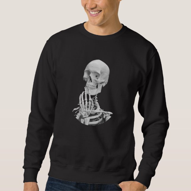 Skeleton Halloween Sweatshirt (Vorderseite)