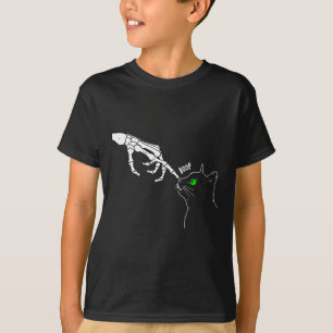 Skeleton Hand Boop auf einem katzenartigen, sonnig T-Shirt