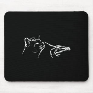 Skeleton Hand Boop Pumpkin Spookk Schwarze Mama Ha Mousepad