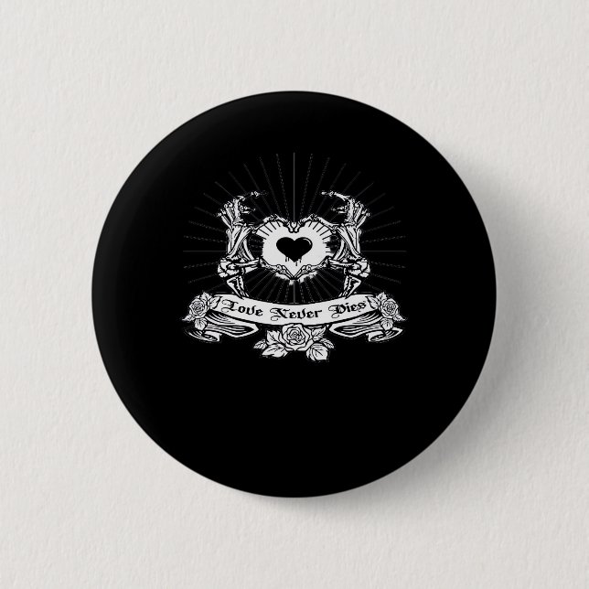 Skeleton Hand Design Classic Button (Vorderseite)