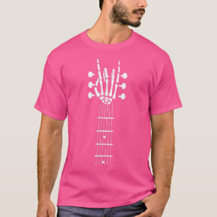 Skeleton Hand Gitarre Kostüm Cool leicht Halloween T-Shirt