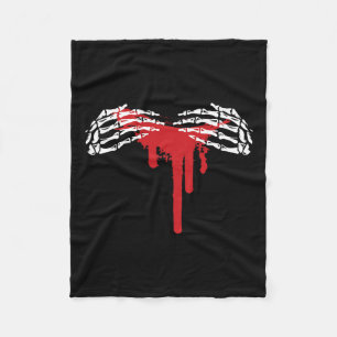 Skeleton Hand Halloween Kostüm Beängstigend Gothic Fleecedecke