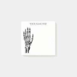 Skeleton Hand Halloween Post-it Klebezettel