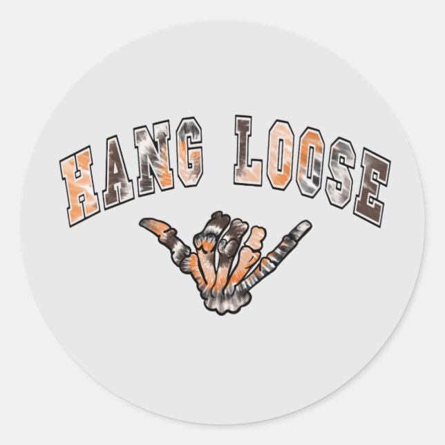 Skeleton Hand Hang Loose Sticker (Vorderseite)