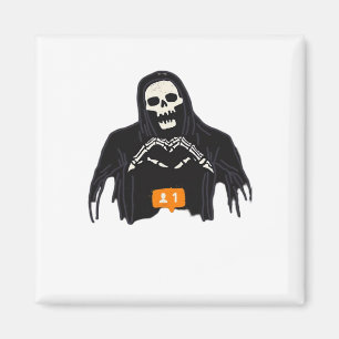 Skeleton Hand Heart Follower Classic Magnet