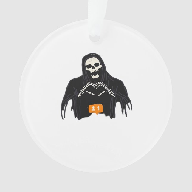 Skeleton Hand Heart Follower Classic Ornament (Vorderseite)