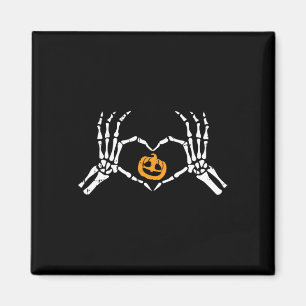 Skeleton Hand Heart Halloween Kostümknochen Pumpki Magnet