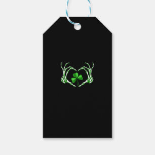 Skeleton Hand Heart Kleeblatt St Patricks Day Padd Geschenkanhänger