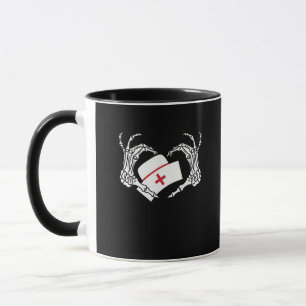 Skeleton Hand Heart Lazy Diy Halloween Kostüm Nur Tasse