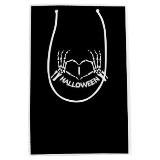 Skeleton Hand Heart Lazy Halloween Kostüm Funny Mittlere Geschenktüte