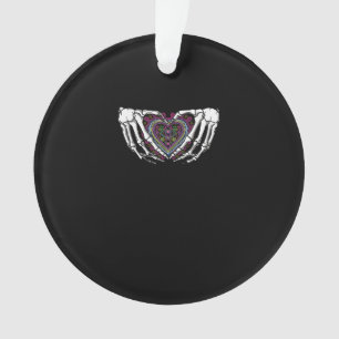 Skeleton Hand Heart Muertos Mexikanischer Tag der Ornament
