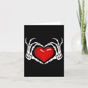 Skeleton Hand Heart Sign Halloween Skelett Hand P Karte