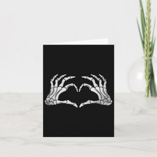 Skeleton Hand Heart Sign Vintage Halloween-Kostüme Karte