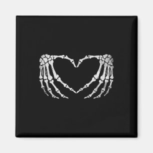 Skeleton Hand Heart Sign Vintage Halloween-Kostüme Magnet