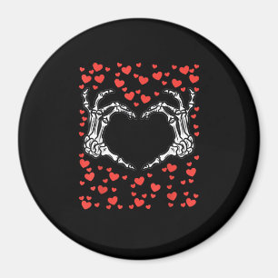Skeleton Hand Heart Valentinstag Funny Classic Magnet