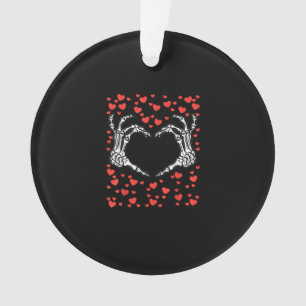 Skeleton Hand Heart Valentinstag Funny Classic Ornament