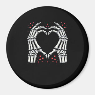 Skeleton Hand Heart Valentinstag Funny Couple Magnet