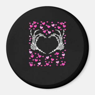 Skeleton Hand Heart Valentinstag Funny Viral Magnet
