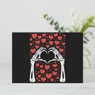 Skeleton Hand Heart Valentinstag Sonnenschein Lieb Einladung