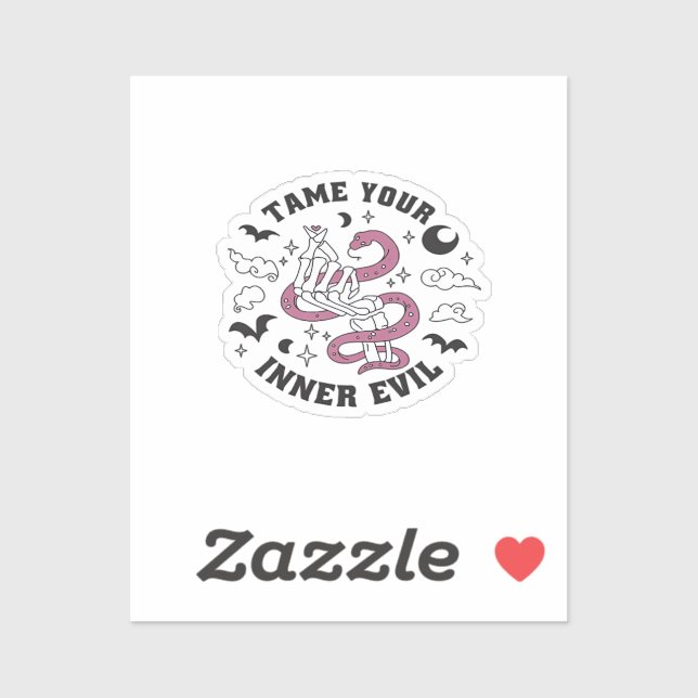 Skeleton Hand Herzmachen Aufkleber (Blatt)