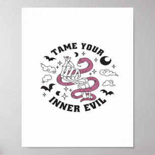 Skeleton Hand Herzmachen Poster