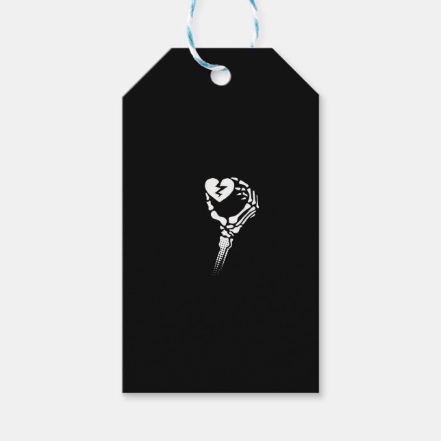 Skeleton Hand Holding Herz Geschenkanhänger (Vorderseite)