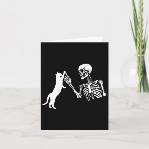 Skeleton Hand Kat Spaß Halloween Kostüm Sk Karte