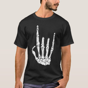 Skeleton Hand Rock Konzert Lover T-Shirt