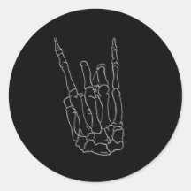 Skeleton Hand Rock Star Black Birthday Party