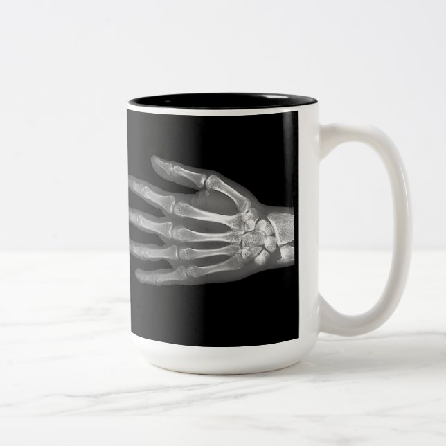 Skeleton Hand X-Ray Tasse (Rechts)