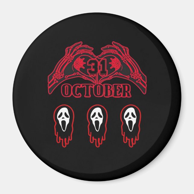Skeleton Hands 31/10 Classic Magnet (Vorne)