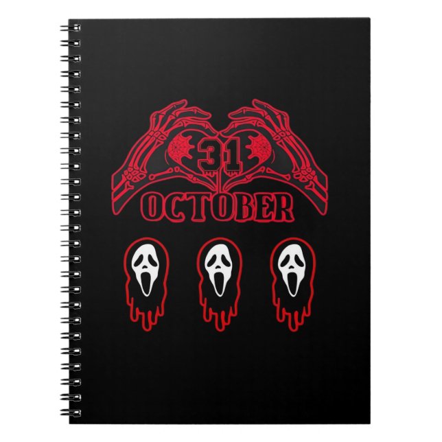 Skeleton Hands 31/10 Classic Notizblock (Vorderseite)