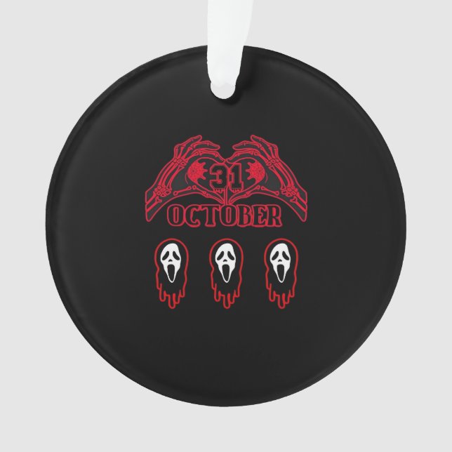 Skeleton Hands 31/10 Classic Ornament (Vorderseite)