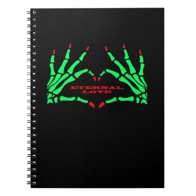 Skeleton Hands - Funny Halloween Notizblock (Vorderseite)