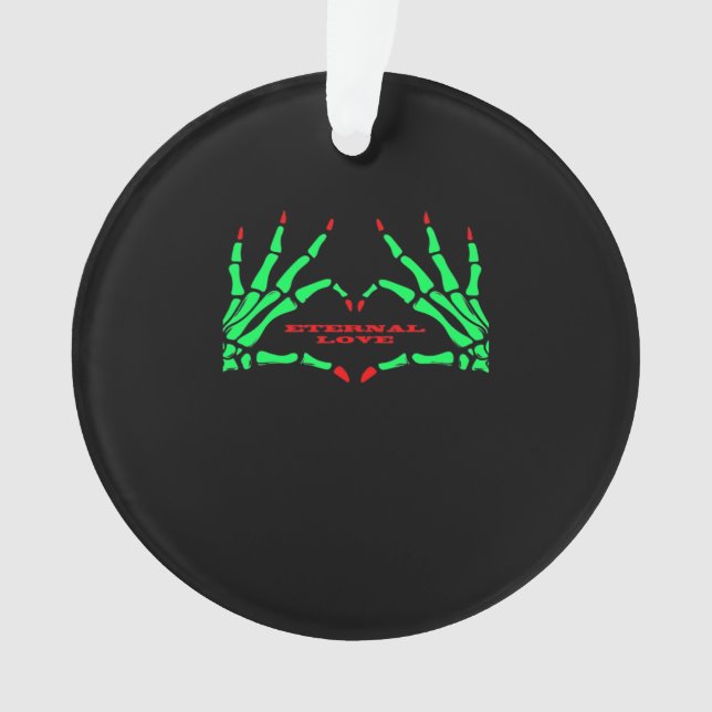 Skeleton Hands - Funny Halloween Ornament (Vorderseite)