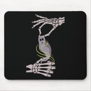 Skeleton Hands Ghost Spooky Halloween Mousepad