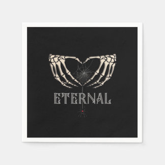 Skeleton Hands Heart Classic Serviette