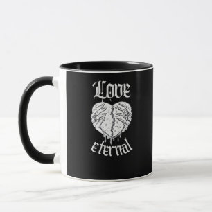 Skeleton Hands Heart Gothic Classic Tasse