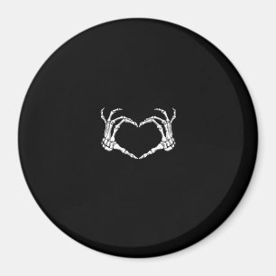 Skeleton Hands Heart Graphic Magnet
