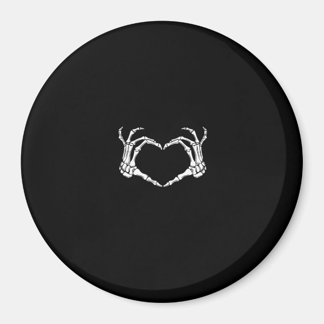 Skeleton Hands Heart Graphic Magnet (Vorne)