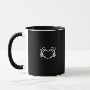 Skeleton Hands Heart Graphic Tasse