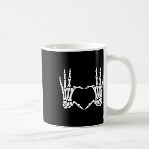 Skeleton Hands Heart Sign Retro Halloween Kostüm Kaffeetasse