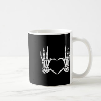 Skeleton Hands Heart Sign Retro Halloween Kostüm Kaffeetasse