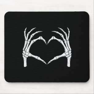 Skeleton Hands Herz Form Soky Halloween Liebe Cre Mousepad