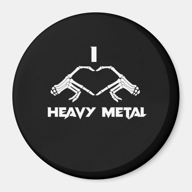 Skeleton Hands Herz - Funny Halloween Magnet (Vorne)