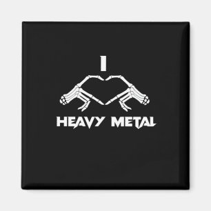 Skeleton Hands Herz - Funny Halloween Magnet