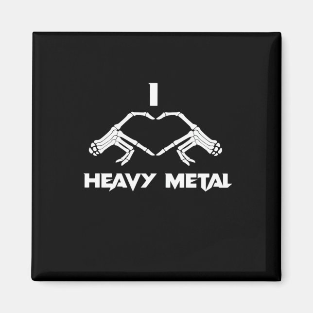 Skeleton Hands Herz - Funny Halloween Magnet (Vorne)