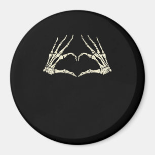 Skeleton Hands Herz Funny Halloween Männer Frauen  Magnet